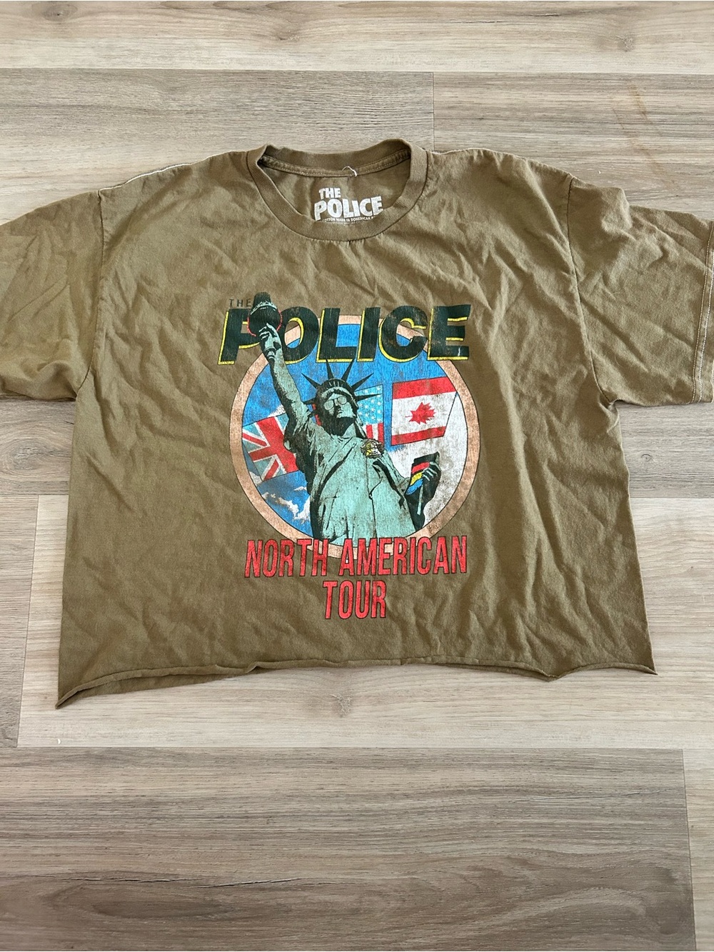 Police Olive Green North American Tour Graphic Tee
